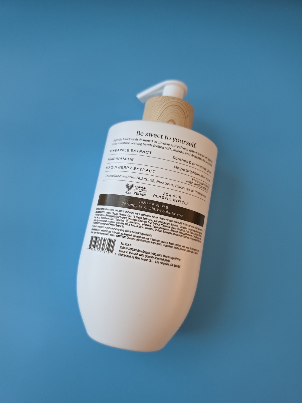 RAW Sugar Pineapple Maqui Berry Reviver Hand Wash - White - Picture 4 of 5